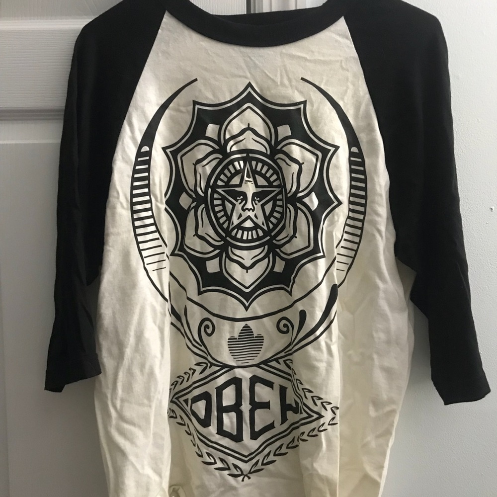 Obey 3/4 Sleeve Tee Shirt